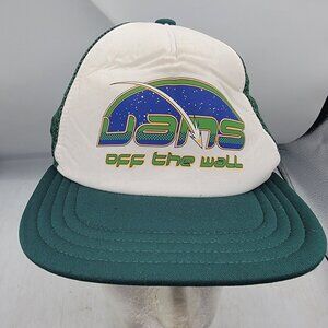 Vans Off The Wall White Green Trucker Hat Adjustable Comfort Outdoors Casual